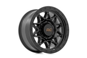 Rough Country - 78 Series Wheel Simulated Beadlock Black 18x9 8x6.5 -12mm Rough Country - Image 4