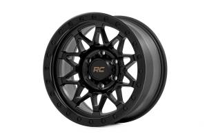 Rough Country - 78 Series Wheel Simulated Beadlock Black 17x8.5 6x5.5 +0mm Rough Country - Image 1