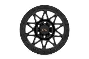 Rough Country - 78 Series Wheel Simulated Beadlock Black 17x8.5 6x5.5 +0mm Rough Country - Image 2