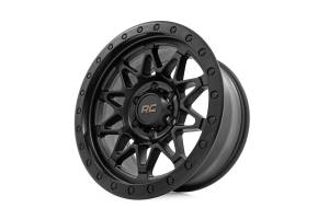 Rough Country - 78 Series Wheel Simulated Beadlock Black 17x8.5 6x5.5 +0mm Rough Country - Image 3