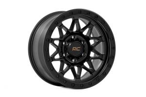 Rough Country - 78 Series Wheel Simulated Beadlock Black 17x8.5 6x5.5 +0mm Rough Country - Image 4