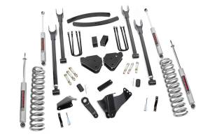 Rough Country - 6 Inch Lift Kit Gas 4 Link OVLDS Ford F-250/F-350 Super Duty (05-07) Rough Country - Image 2