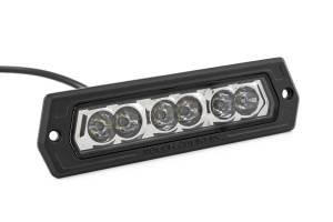 Rough Country - 6 Inch Chrome Series LED Lights Flush Mount Pair Rough Country - Image 2