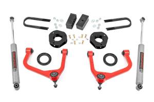 3.5 Inch Lift Kit Mono Leaf Rear Red GMC Sierra 1500 2WD/4WD (2019-2024) Rough Country