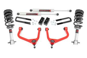 Rough Country - 3.5 Inch Lift Kit M1 Struts/M1 Red GMC Sierra 1500 2WD/4WD (2019-2025) Rough Country - Image 1