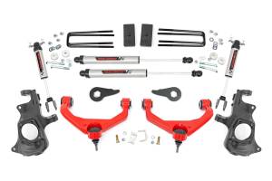 3.5 Inch Knuckle Lift Kit V2 w/ Overloads Red Silverado/Sierra 2500HD/3500HD (11-19) Rough Country
