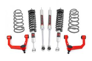 3 Inch Lift Kit Upper Control Arms RR Coils M1 Struts Red Toyota 4Runner (10-24) Rough Country