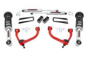 3 Inch Lift Kit N3 Struts Red Ford F-150 4WD (2014-2020) Rough Country