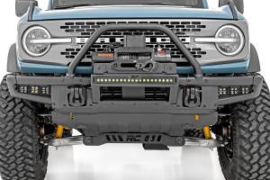 Rough Country - High Winch Mount All Models 9500S 20 Inch Black Single Row LED White DRL Ford Bronco (21-25) Rough Country - Image 6