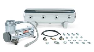 Air Lift - Air Lift 2.5 Gal. Polished Tank w/ Viair 444c Chrome Compressor (Incl. Fittings & Mounting Hardware) - 27801 - Image 1