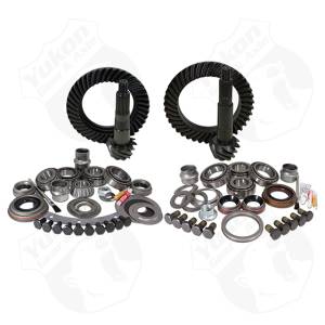 Yukon Gear & Install Kit package for Jeep XJ & YJ with Dana 30 front and Model 35 rear, 4.56 ratio.