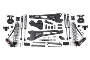 BDS Suspension Built to outperform, upgrade your 2008-2010 Ford F250 and F350 Super Duty diesel powered truck with this 4-inch radius arm lift kit and FOX 2.5 Performance Elite Coil-over conversion from BDS Suspension. Designed to improve stance, perfo