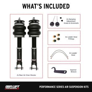 Air Lift - Air Lift 15-20 Acura TLX / 13-17 Honda Accord Rear Performance Air Suspension Kit - 76514 - Image 2