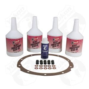 Synthetic Oil with additive, gasket, nuts, and copper washer for 9" Ford.