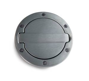 AMP Research - AMP Research 2007-2017 Jeep Wrangler JK 2/4 Door Fuel Door - Brushed - 73000-00A - Image 2