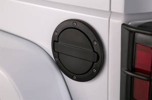 AMP Research - AMP Research 2007-2017 Jeep Wrangler JK 2/4 Door Fuel Door - Black - 73000-01A - Image 3