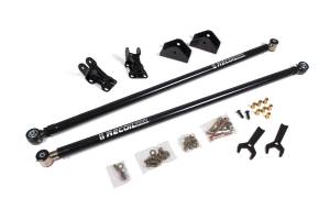 BDS Suspension Improve traction on your 2004-2020 Ford F150 4WD without limiting wheel travel with a BDS Recoil Traction Bar Mounting Kit, made with heavy wall construction and internal compression springs that can be loaded or unloaded while installed