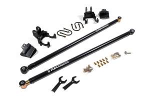 BDS Suspension Improve traction on your 2011-2016 Ford F250 / F350 Super Duty 4WD Long Bed without limiting wheel travel with a BDS Recoil Traction Bar Mounting Kit, made with heavy wall construction and internal compression springs that can be loaded