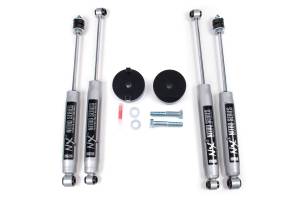 BDS Suspension Boost the front of your 2005-2016 Ford F250 and F350 Super Duty truck by installing this 1-inch coil spacer leveling kit from BDS. Designed to improve stance this kit includes everything necessary to set your truck up right with clearanc