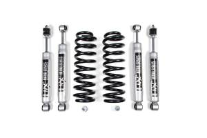 BDS Suspension Enhance the ride and level out your 1980-1996 Ford Bronco 4WD truck with this 2-inch leveling kit from BDS Suspension. Designed to improve stance, performance, and capability, this kit includes everything necessary to set your vehicle up