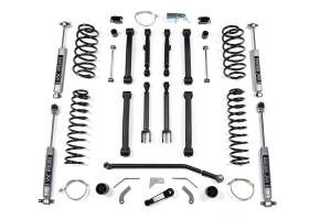 BDS Suspension BDS steps up the performance and capability of the 1997-2006 Jeep Wrangler TJ with a 4.5-inch suspension lift kit. Designed to improve stance this kit includes everything necessary to set your truck up right with clearance for up to 33"