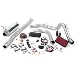 Banks Power 99 Ford 7.3L F250/350 Man Stinger-Plus System - SS Single Exhaust w/ Black Tip - 47523-B