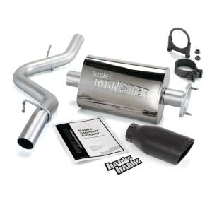 Banks Power - Banks Power 00-03 Jeep 2.5/4.0L Wrangler w/ 2-Bolt Cat Monster Exh Sys - SS Single Exh w/ Blk Tip - 51313-B - Image 3