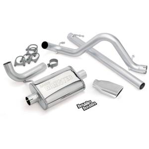 Banks Power - Banks Power 07-11 Jeep 3.8L Wrangler - 2dr Monster Exhaust System - SS Single Exhaust w/ Chrome Tip - 51321 - Image 2