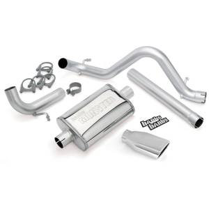 Banks Power 12-15 Jeep 3.6L Wrangler (All) - 4dr Monster Exh Sys - SS Single Exh w/ Chrome Tip - 51343