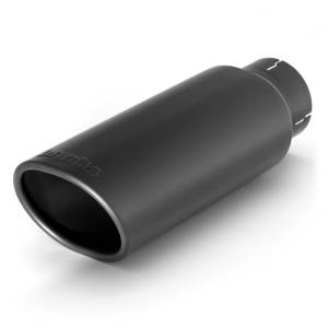 Banks Power - Banks Power Tailpipe Tip Kit - SS Obround Angle Cut - Black - 3in Tube - 3.75in X 4.5in X 11.5in - 52909 - Image 1