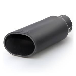 Banks Power - Banks Power Tailpipe Tip Kit - SS Obround Slash Cut - Black - 3.5in Tube - 4.38in X 5.25in X 13.38in - 52919 - Image 1