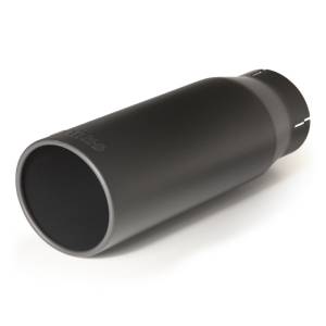 Banks Power - Banks Power Tailpipe Tip Kit - SS Round Straight Cut - Black - 3.5in Tube - 4.38in X 12in - 52923 - Image 1