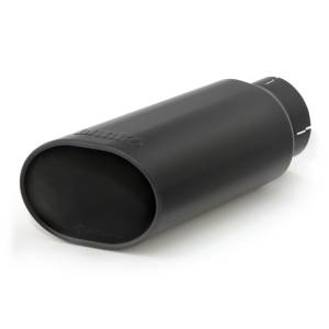 Banks Power - Banks Power Tailpipe Tip Kit - SS Obround Slash Cut - Black - 4in Tube - 5in X 6in X 14in - 52927 - Image 1