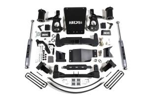 BDS Suspension Go big with the BDS 8-inch lift kit for your 2014-2018 Chevy Silverado and GMC Sierra 1500 resulting in one of a kind lifted truck. Designed to improve stance, performance, and capability, this kit includes everything necessary to set yo