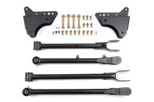 BDS Suspension Upgrade your 2005-2016 Ford Super Duty's suspension system design to a superior one with a BDS 4-Link long arm system. By utilizing independent upper and lower links to manage the axle's movement, the BDS 4-link kit ensures consistent ca