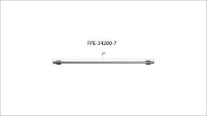 Fleece Performance - Fleece Performance 7in High Pressure Fuel Line (8mm x 3.5mm Line M14x1.5 Nuts) - FPE-34200-7 - Image 4