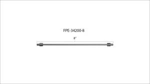 Fleece Performance - Fleece Performance 8in High Pressure Fuel Line (8mm x 3.5mm Line M14x1.5 Nuts) - FPE-34200-8 - Image 4