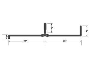 Fleece Performance - Fleece Performance Universal Pre-Formed 5/8in ID Hose w/ 90 Deg. Ends/1in ID T-Fitting - FPE-34258-A - Image 6