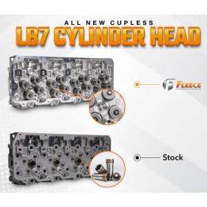 Fleece Performance - Fleece Performance 01-04 GM Duramax LB7 Freedom Cylinder Head w/Cupless Injector Bore (Driver Side) - FPE-61-10001-D-CL - Image 3