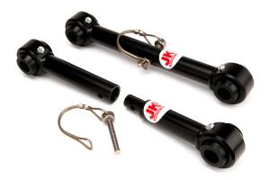 BDS Suspension JKS Quick Disconnect sway bar end links improve articulation on uneven terrain. Fits CJ5, CJ7 or CJ8 Jeep with 2.5"-6" lift. The non-adjustable, single pin male-to-female slip joint design allows for easy decoupling of your Jeep's front