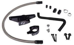 Fleece Performance 06-07 Auto Trans Cummins Coolant Bypass Kit w/ Stainless Steel Braided Line - FPE-CLNTBYPS-CUMMINS-0607-SS