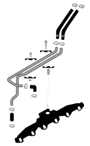 Fleece Performance - Fleece Performance 89-98 Dodge 2500/3500 5.9L 12V Cummins Replacement Heater Core Line Kit - FPE-CUMM-SSHCL-12V - Image 4