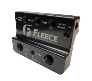 Fleece Performance 10-12 Dodge 6.7L Cummins 4th Gen Fuel Distribution Block - FPE-FFD-RF-4G