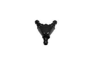 Fleece Performance - Fleece Performance Universal 3/8in Aluminum Y Barbed Fitting (For -6 Pushlock Hose) - Black Anodized - FPE-FIT-Y06-BLK - Image 4