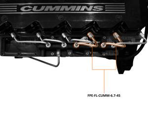 Fleece Performance - Fleece Performance 07.5-18 Dodge Ram 2500/3500 6.7L Cummins Fuel Injection Line (4 & 5) - FPE-FL-CUMM-6.7-45 - Image 4