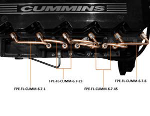 Fleece Performance - Fleece Performance 07.5-18 Dodge Ram 2500 6.7L Cummins Fuel Injection Line Set - FPE-FL-CUMM-6.7-SET - Image 3