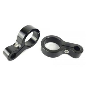 Fleece Performance - Fleece Performance 6061 T6 Aluminum 1/2in Routing Hole 1.5in Roll Bar Clamp - Black Anodized - FPE-RBC-1.5-0.5 - Image 3