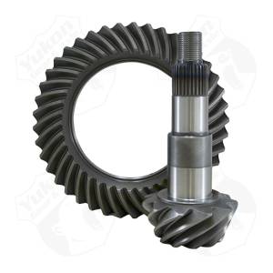 High performance Yukon Ring & Pinion gear set for GM 8.25" IFS Reverse rotation in a 3.73 ratio.