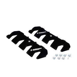 HSP Diesel - HSP Diesel 2011-2016 Chevrolet / GMC Billet Valve Covers Silk Satin Black - 546-HSP-SB - Image 1
