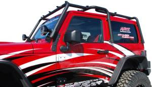 MBRP - MBRP 07-10 Jeep Wrangler JK Front Roof Rack Extension (2 Door) Black Coated - 131040 - Image 4